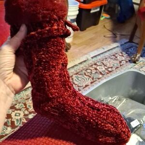 Jane and Bleecker Red Cozy Socks (DNB)